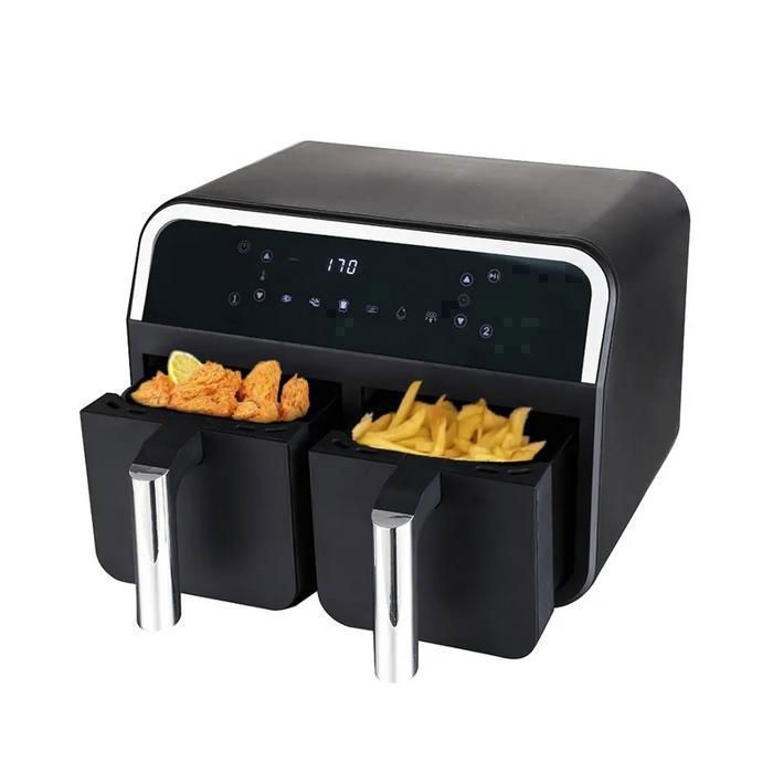 Friteuse à air - Mgs - Af0324A - 5.5L + 3.5L - 2200W - Écran digital intuitif