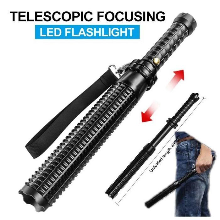 Lampe de poche LED - DulBaton - Aluminium - Focalisable - Rechargeable - Super lumineuse