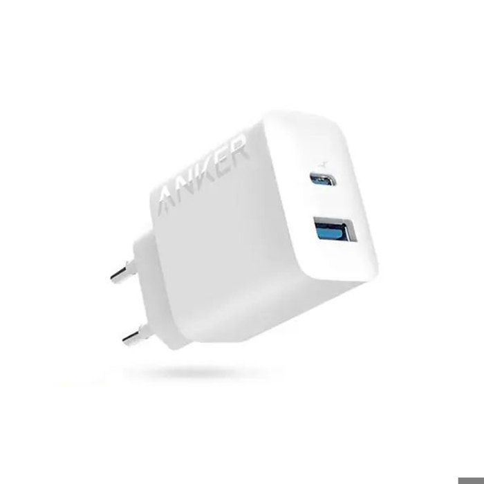 Chargeur - ANKER - 20W - 2 Ports USB - Blanc - Charge rapide