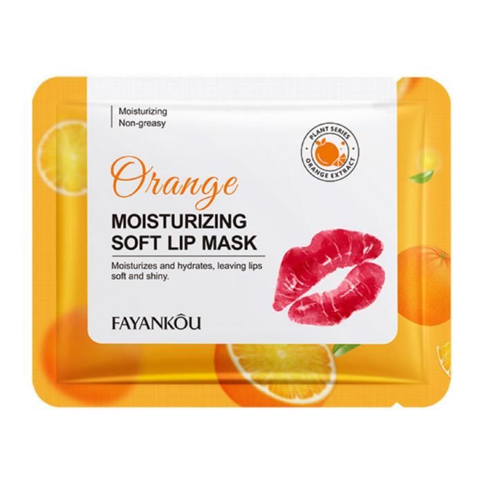 Masque pour Les Lèvres - FAYANKÔU - Hydratant - Orange - 8g - Répare les lèvres sèches