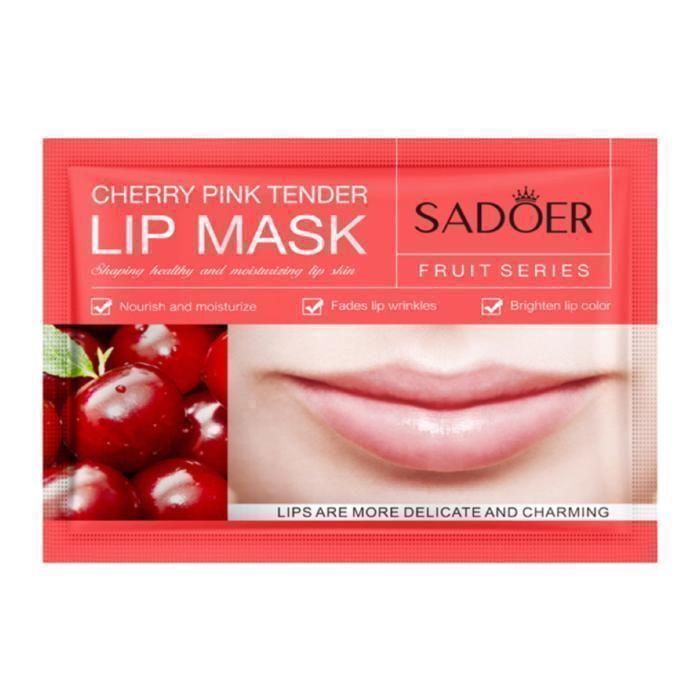Masque pour les Lèvres - SADOER - Hydratant - Cerise - 8g - Douceur et Hydratation