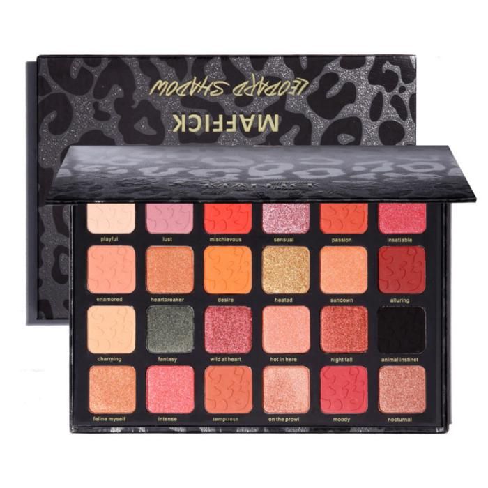 MAFFICK Palette de Fards à Paupières Leopard Eyeshadow Palette 24 Colors - #01