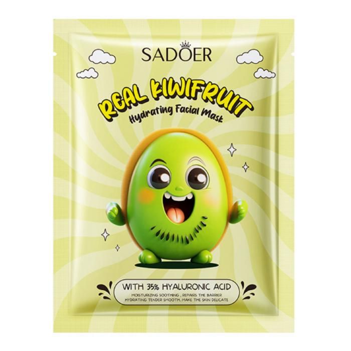 Masque Facial - SADOER - Kiwifruit - Acide Hyaluronique - Hydratation - 25g