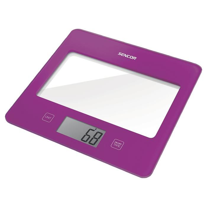 Balance de cuisine - SENCOR - SKS 5035VT - Verre violet - Précise - Idéale pour la cuisine