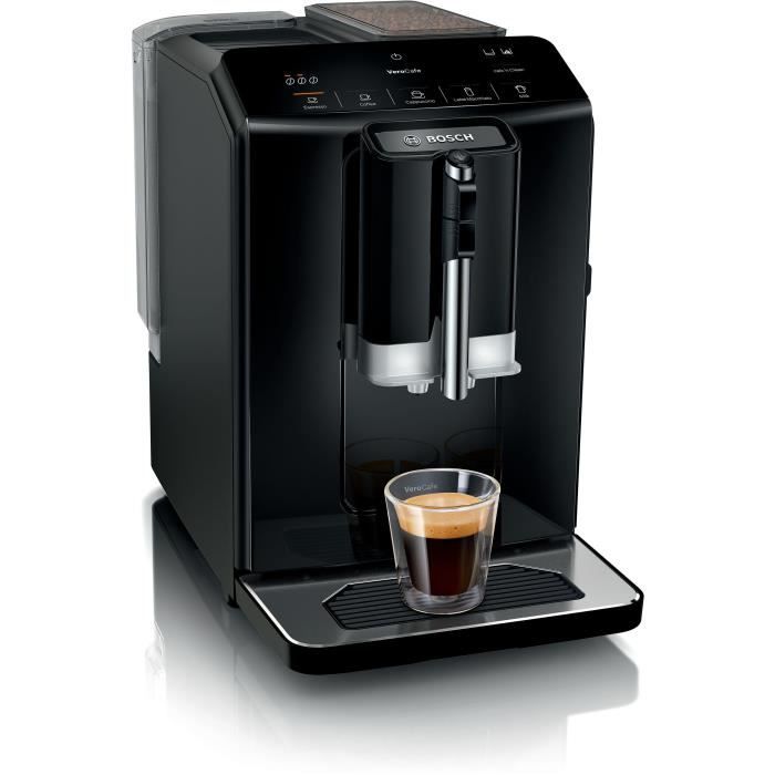 Machine à café broyeur expresso Verocup - BOSCH - TIE20119 Serie 2 - 1300 W - 250 g de grains - 1,4 L - Noir