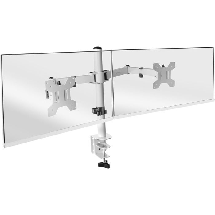 Support Moniteur - Mars Gaming - MARM2W - 27 pouces - Réglable - Blanc