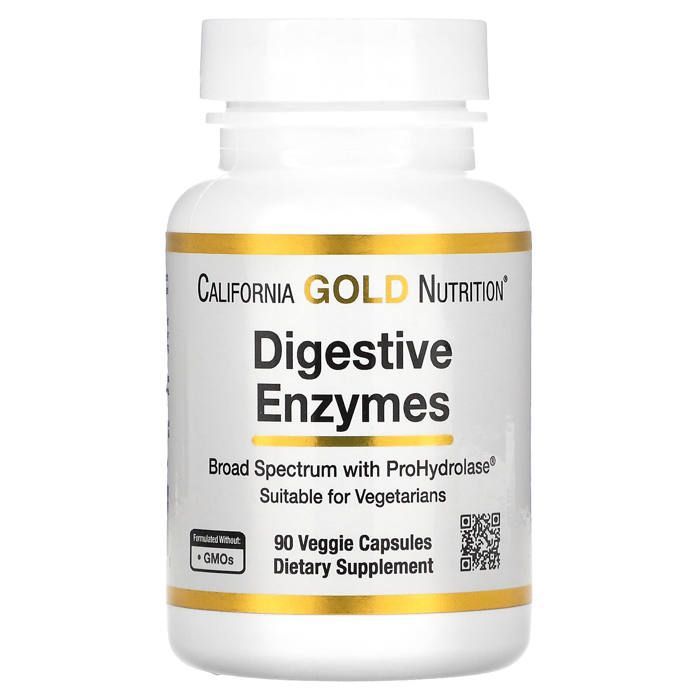 Enzymes digestives, Large spectre, 90 capsules végétariennes