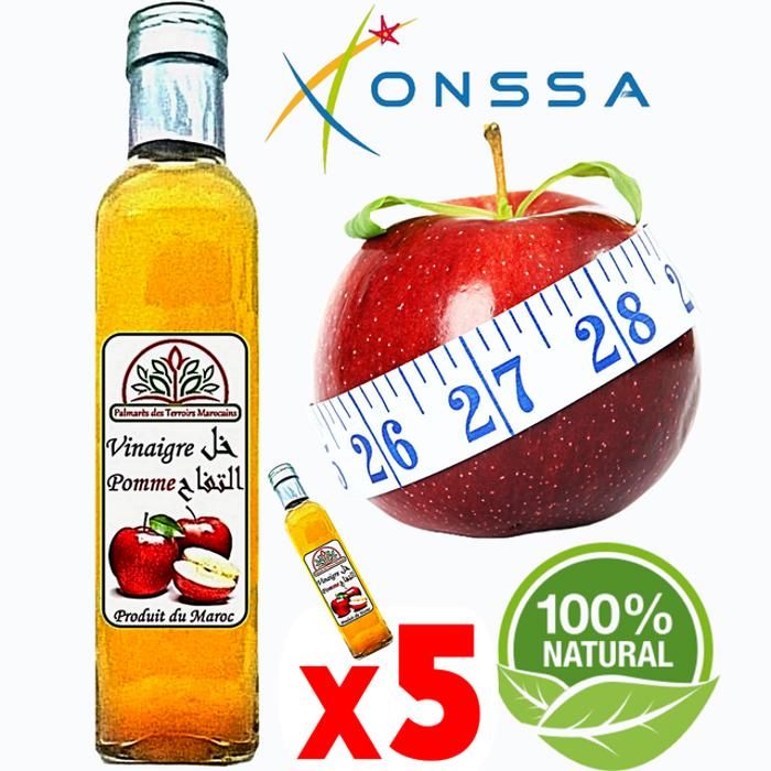 Vinaigre de pomme (digestion, Minceur, drainage, perte de poids) 100% Naturel 1250ml