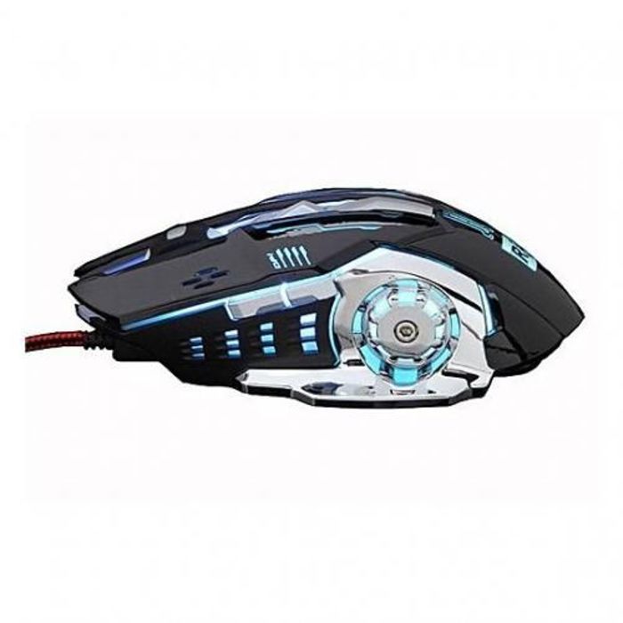 R8 Souris Gamer -1636 , 3600 DPI , 6 button , LED optique , 7 couleur