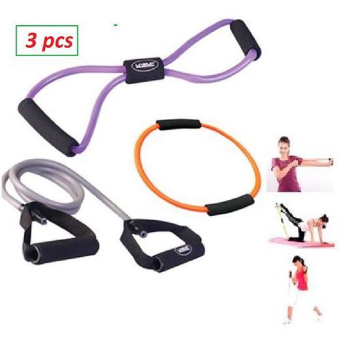 pack 3 pieces Live Up Resistance Tubes elastic fitness training