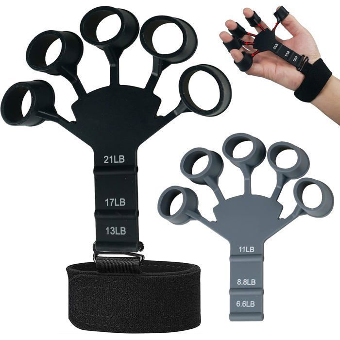 Pince à doigt en silicone - Non spécifié - Exerciseur - 6 niveaux de résistance - Portable - Durable(Couleur aléatoire)