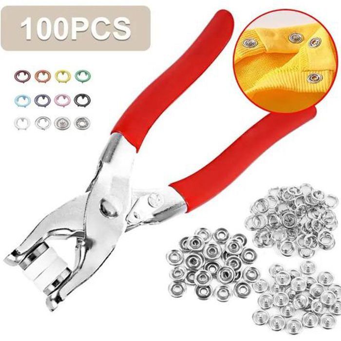 Bouton pression metal a griffe 2