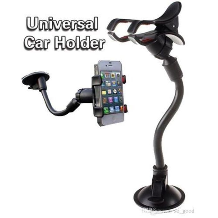 Support de téléphone intelligent ,support universel  pour pare-brise voiture Soft Tube universel