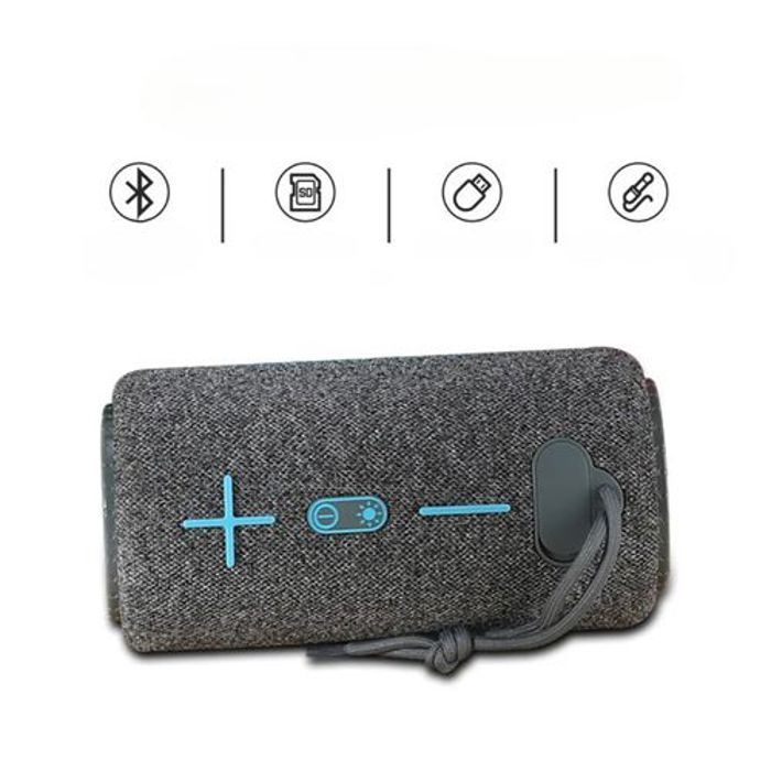 Haut-parleur portable - TG - Bluetooth - Résistant à l'eau - Autonomie 12h - Éclairage LED RVB
