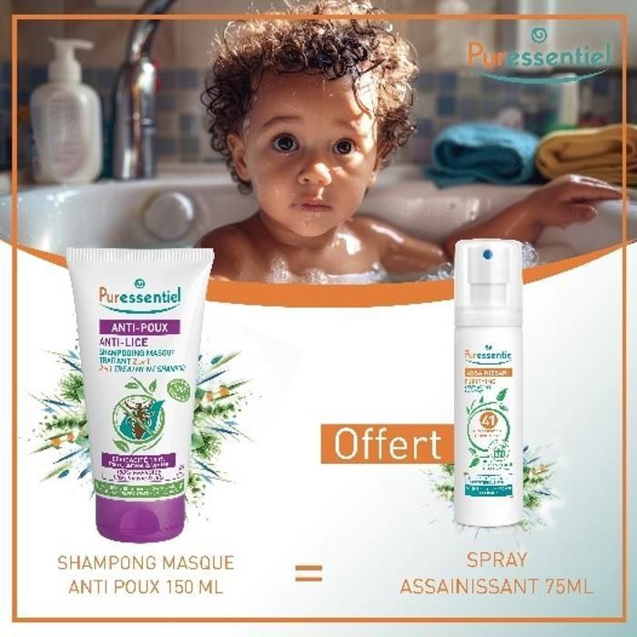 Pack Puressentiel - Shampoing Masque 2en1 150 ml + Spray 75ml