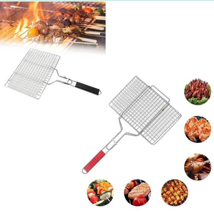 Panier à Griller Portable en Acier Inoxydable avec Poignée Pour l’Aïd Adha (Couleur aléatoire)