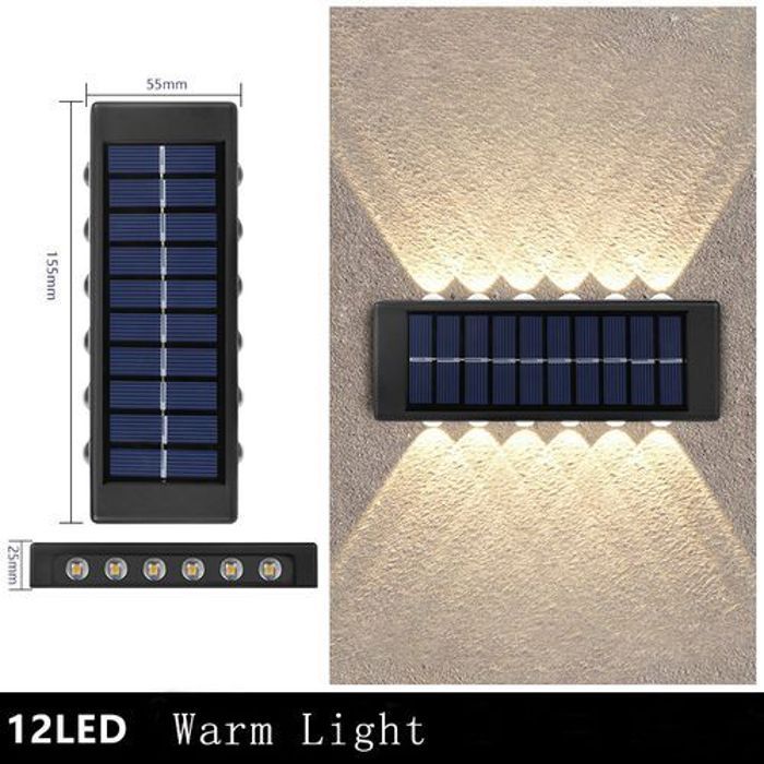 Ensemble de 2 Lampes Solaires d'Extérieur