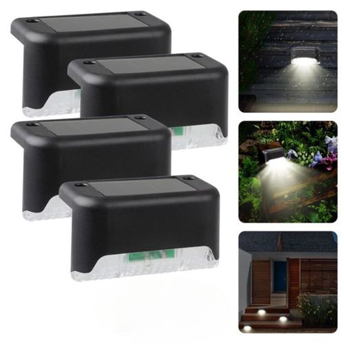 Ensemble de 4 Lampes Solaires à Piquer pour Jardin et Terrasse