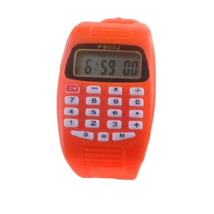 Calculatrice numérique colorée, de sport en Silicone pour enfants multifonctioncalcul