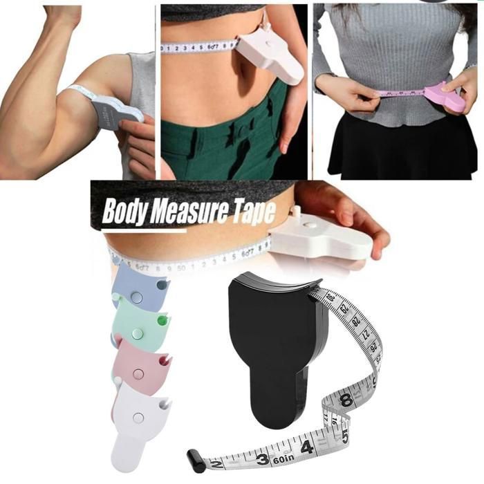Ruban de Mesure précise Fitness Corps, Règle de mesurer la Taille rétractable (Couleur aléatoire)