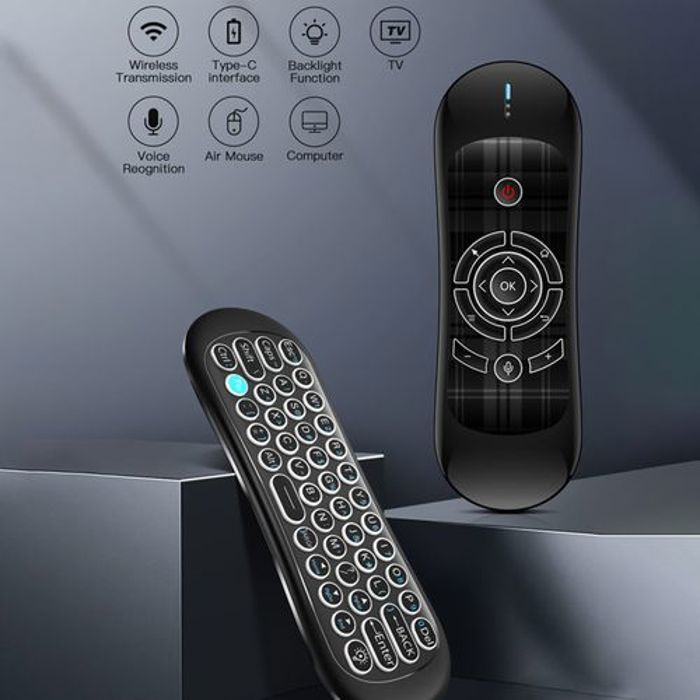 Clavier sans fil souris rétroéclairée télécommande  2.4G