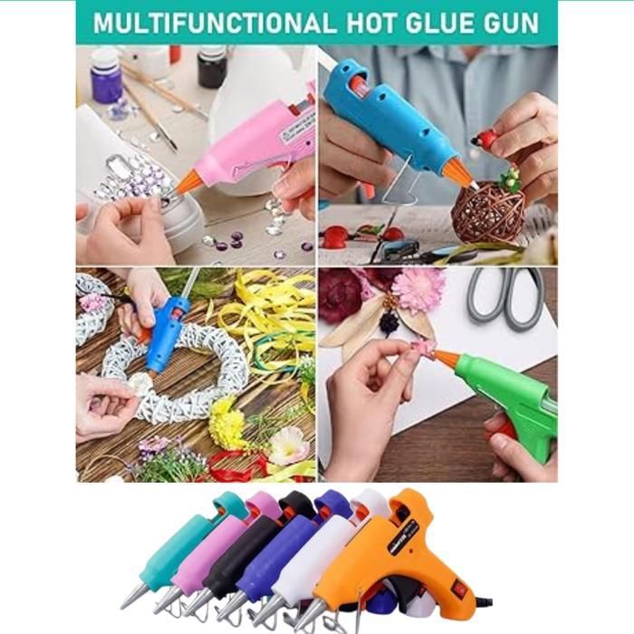 Professionnel pistolet 11mm Bâton de Colle Thermofusible Électrique Glue 100W (Couleur aléatoire)