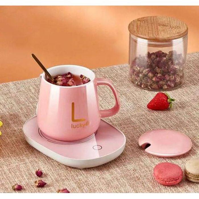 Lucky Tasse chauffante en ceramique  pack complet