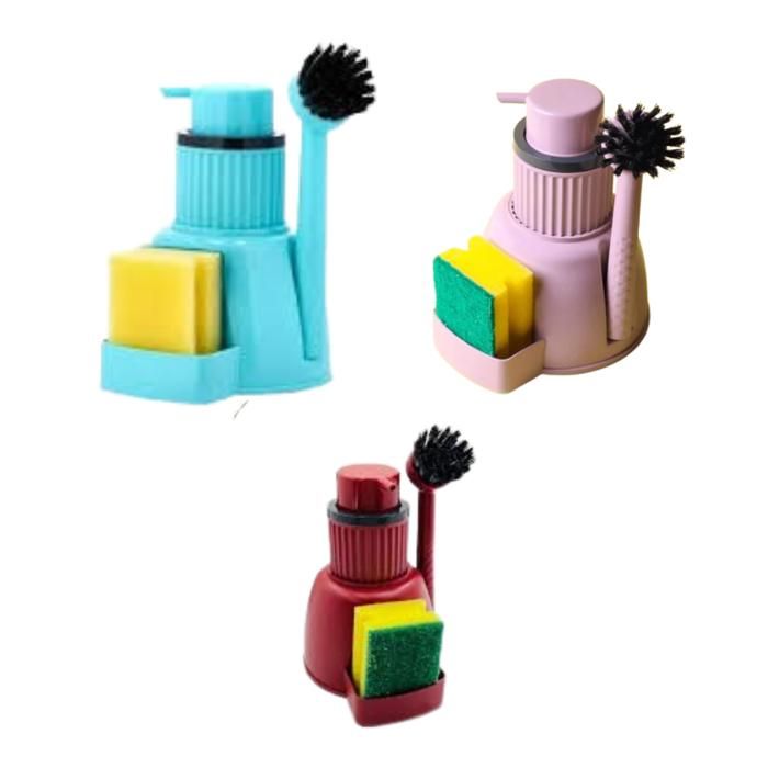 Ensemble de Nettoyage Cuisine avec Brosse Éclatante Écarlate(Couleur aléatoire)