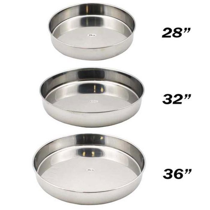 Ensemble de 3 Moule  casseroles ronde à gâteau en acier inoxydable