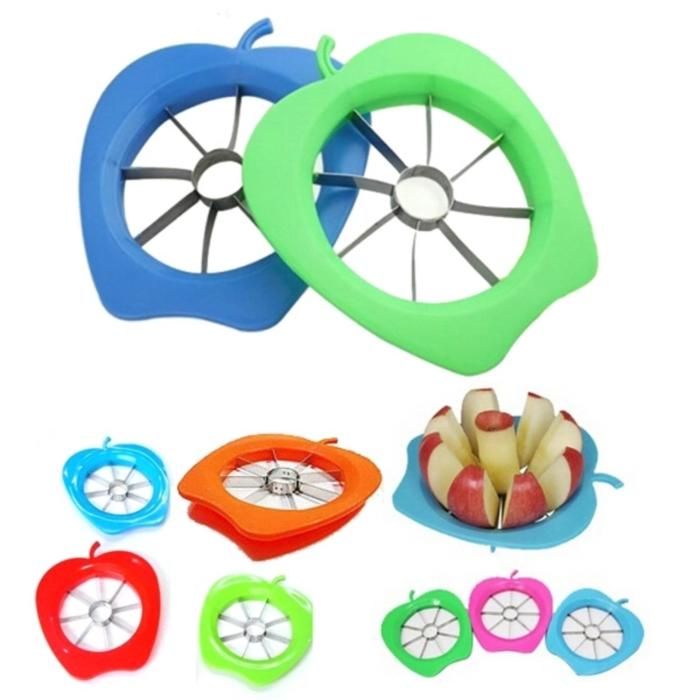 Coupe-pommes avec lames en acier inoxydable,accessoires ménagers(Couleur aléatoire)