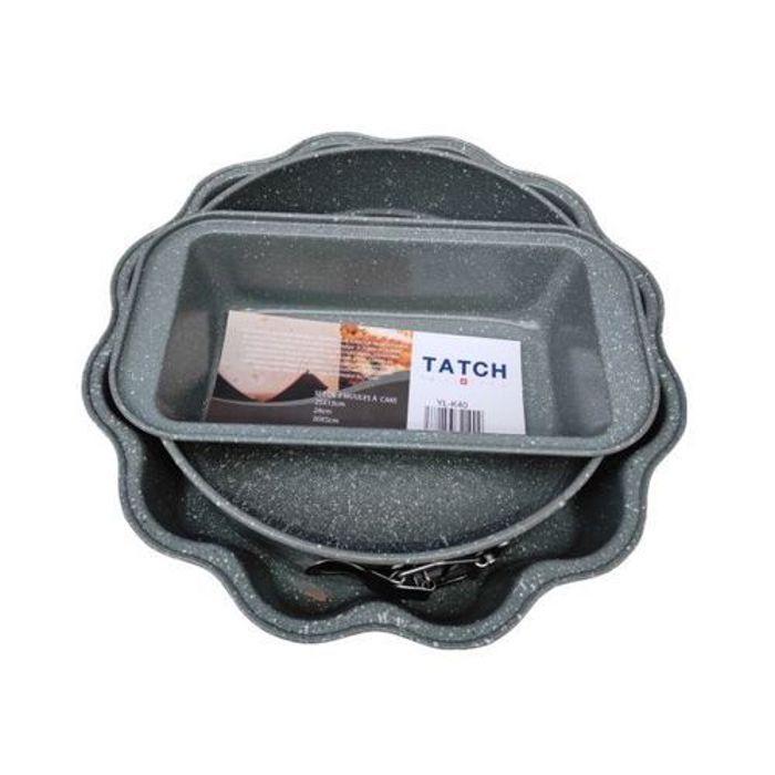 TATCH Nouveau Promo-Pack 3 Moules à Gâteaux GRIS
