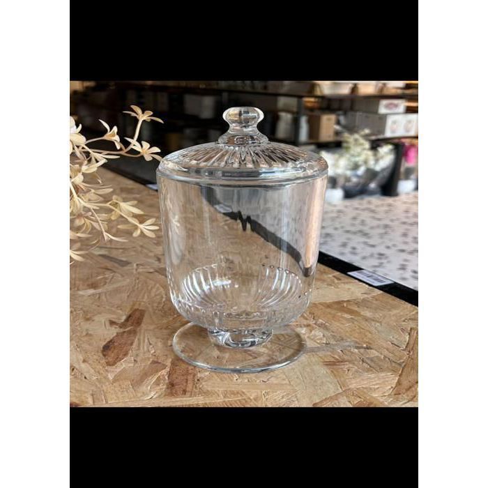 Bonbonnière sur pied - AYA HOME - 25cm - Blanc - Pour bonbons et gâteaux - Élégante décoration