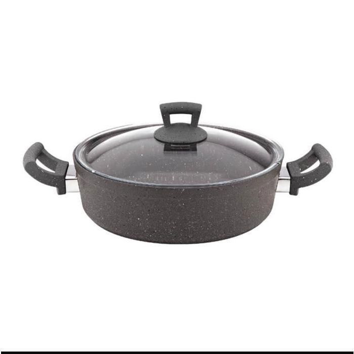 Marmite avec couvercle 28cm