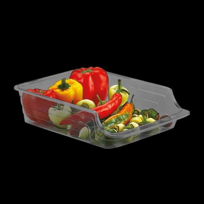 Organisateur de réfrigérateur - AYA HOME - GM 34/25cm - Noir transparent - Design contemporain - Pratique