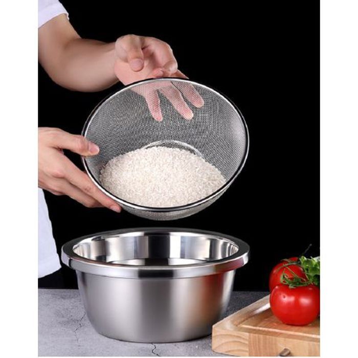 Panier de lavage de riz en acier inoxydable 304, bassin de vidange, machine à laver le riz domestique.