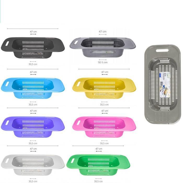Égouttoir de Cuisine en Plastique Réglable (Couleur et designe aléatoire)