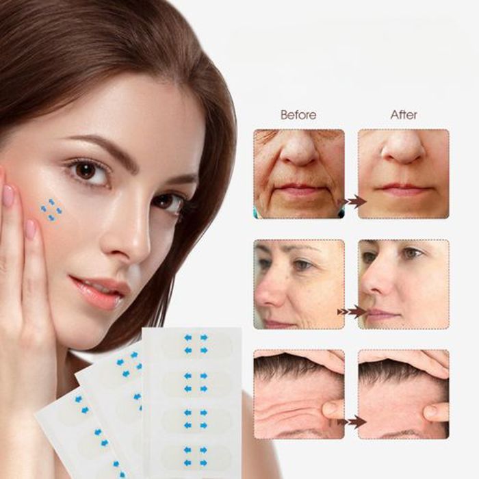 40 pièces Invisible mince visage autocollants rides affaissement peau v-forme