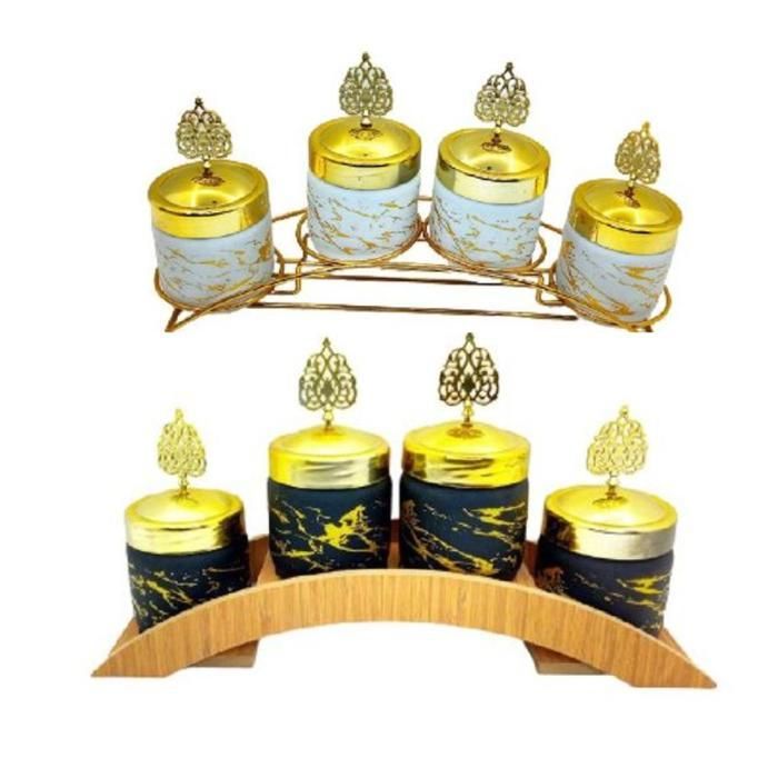 Lot de 4 Bocaux en Verre avec Couvercle pour la Conservation, Boîte de Rangement(Couleur aléatoire)