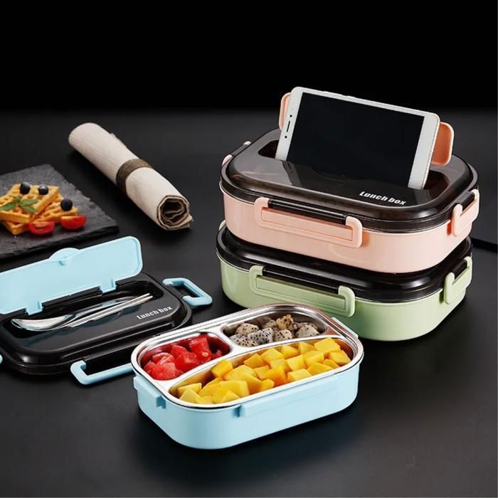Boîte à déjeuner scellée avec poignée,pour adultes enfants tout petits(Couleur aléatoire)