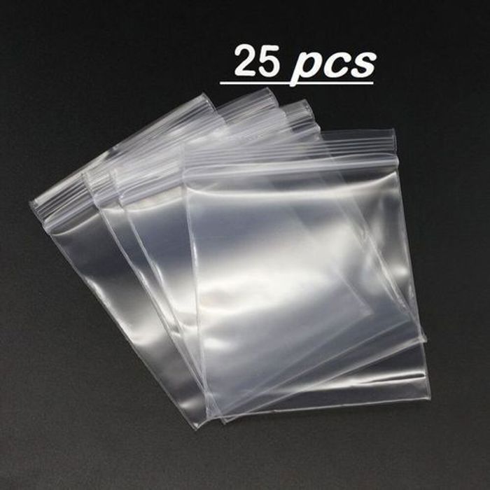 25pcs sacs de congélation à fermeture facile   Sacs de rangement pour aliments couleur aléatoire