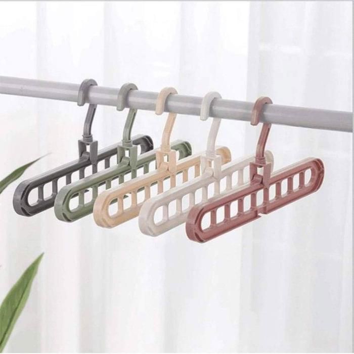Cintre vert Organisation pour Vêtements -Gain de Place dans Les Placards(Couleur aléatoire)