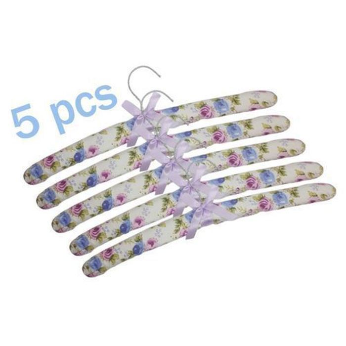 Cintres Rembourrés - GENERIC - 5 Pièces - Satin - Métal - Élégance Chic