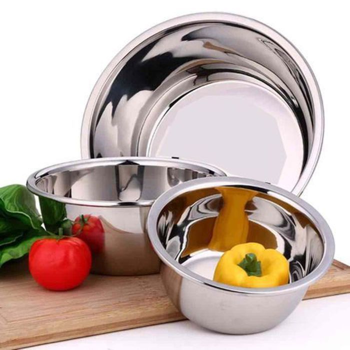 Bol de préparation en acier inoxydable, Bol Inox Profond Rond vaisselle cuisine