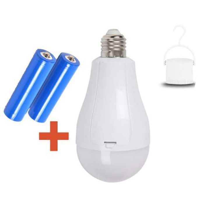 Ampoule de secour à piles rechargeables de 15W, Batterie lithium rechargeables intégrées