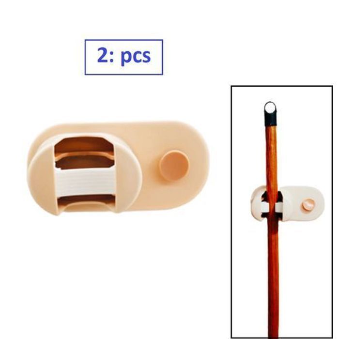 2 pièce Porte vadrouille mural polyvalent beige