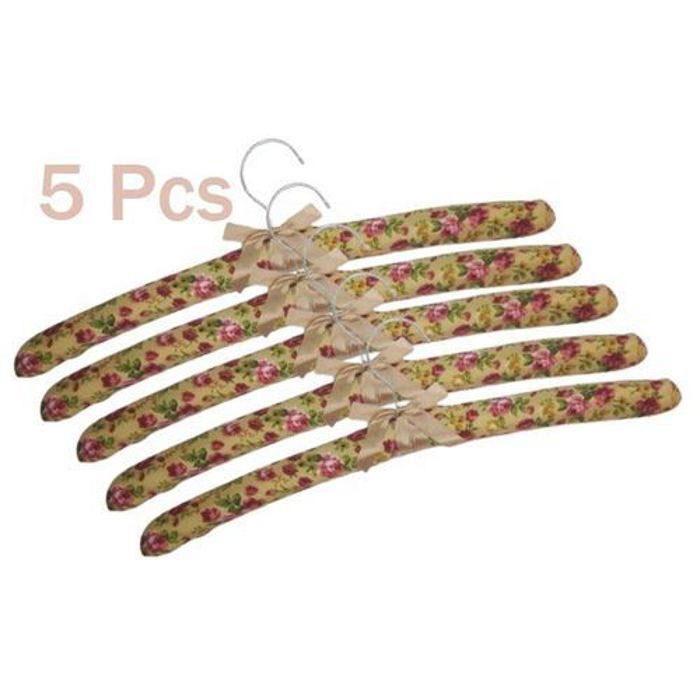 Offfre pack 5 cintres rembourré coloré cintres pour mettre à jour votre placard-