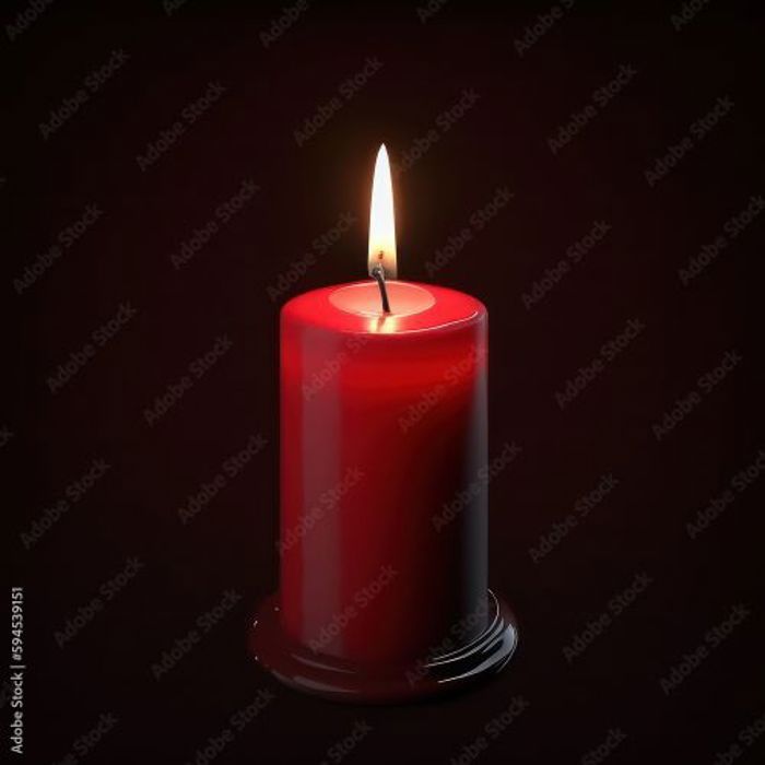 Bougie parfumée parfum fruits rouge décoration