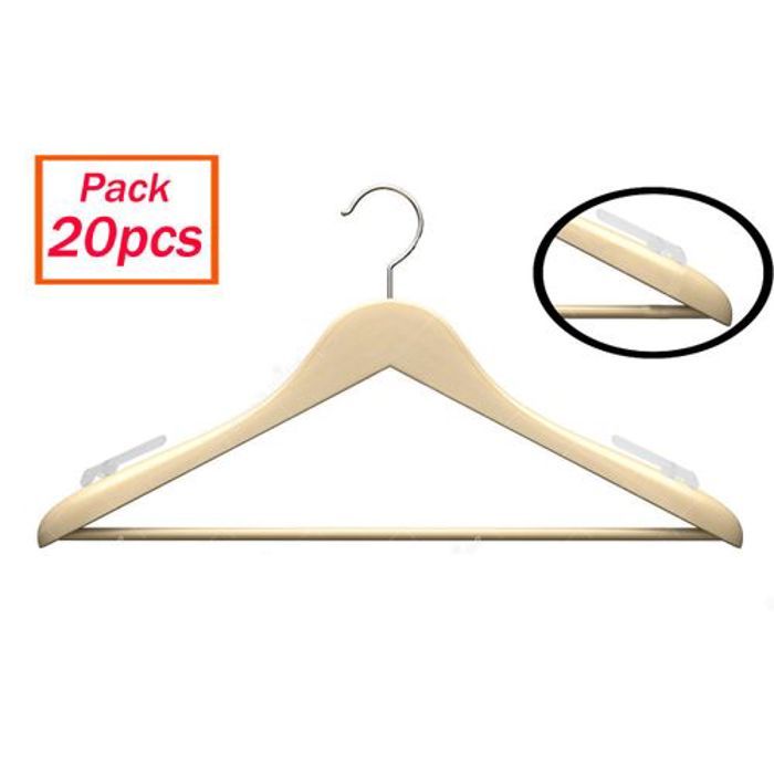 Cintre de vêtements en Bois-Pack 20