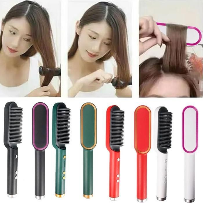 Brosse chauffante pour des cheveux lisses et brillants en quelques minutes