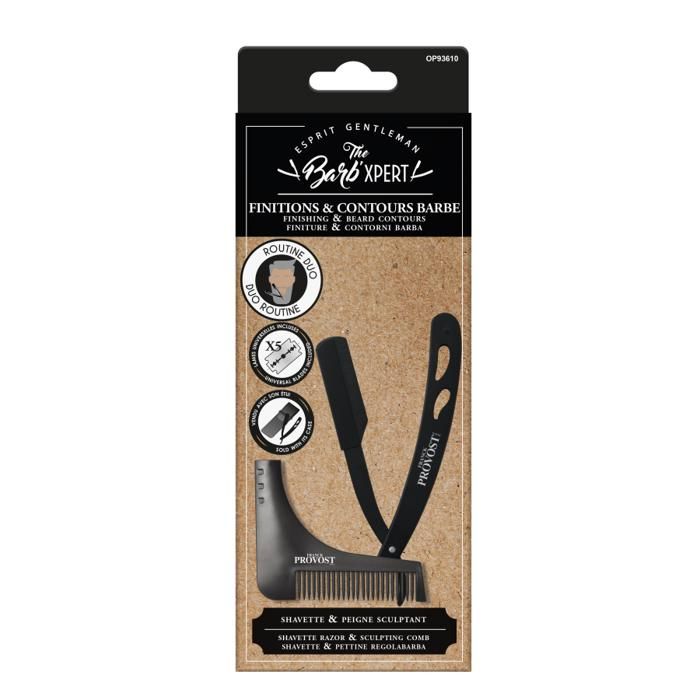 Duo Shavette + Peigne Scultant- The Barb' Xpert